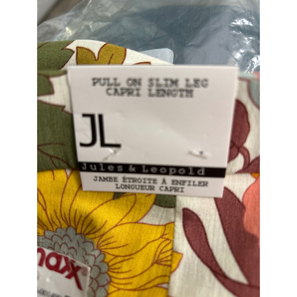 Jules & Leopold Floral Slim Leg Capri Pants Yellow Pink Sunflower NWT S/P
A1138 - Picture 4 of 6